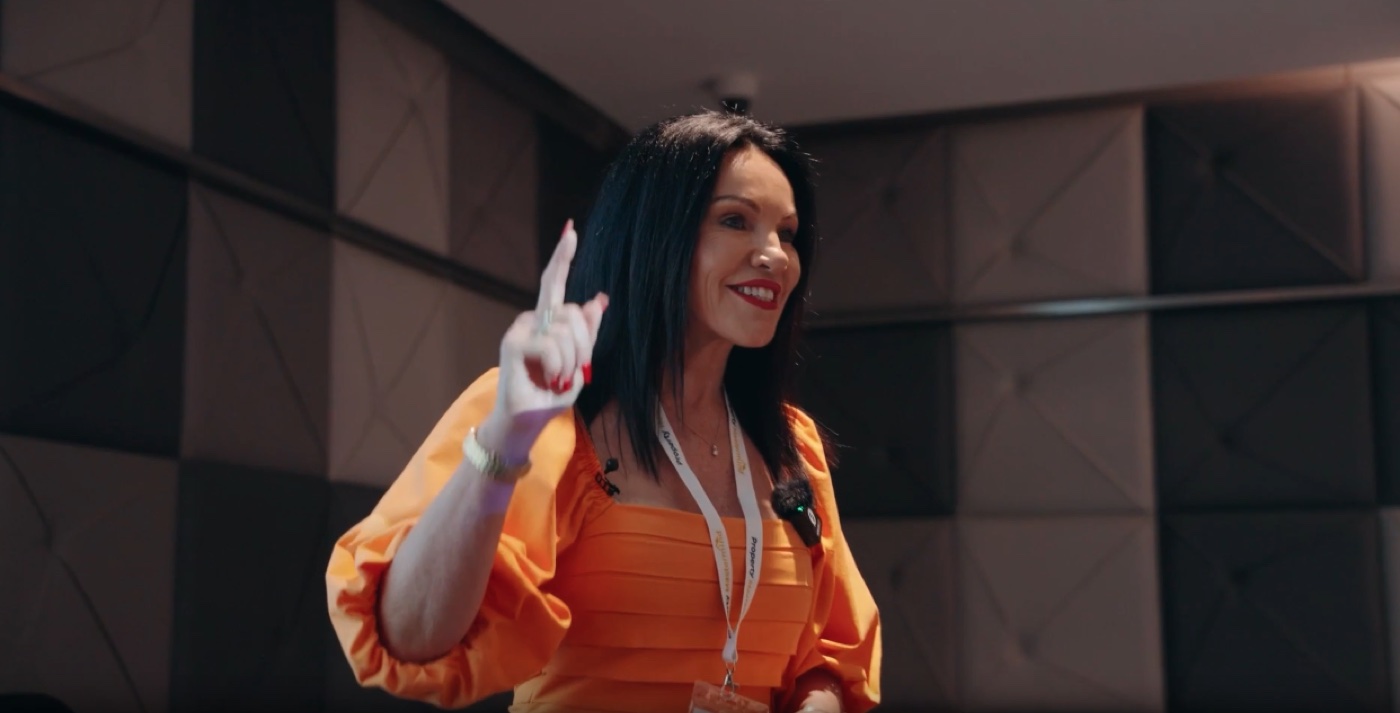 Hilary Saxton speaking