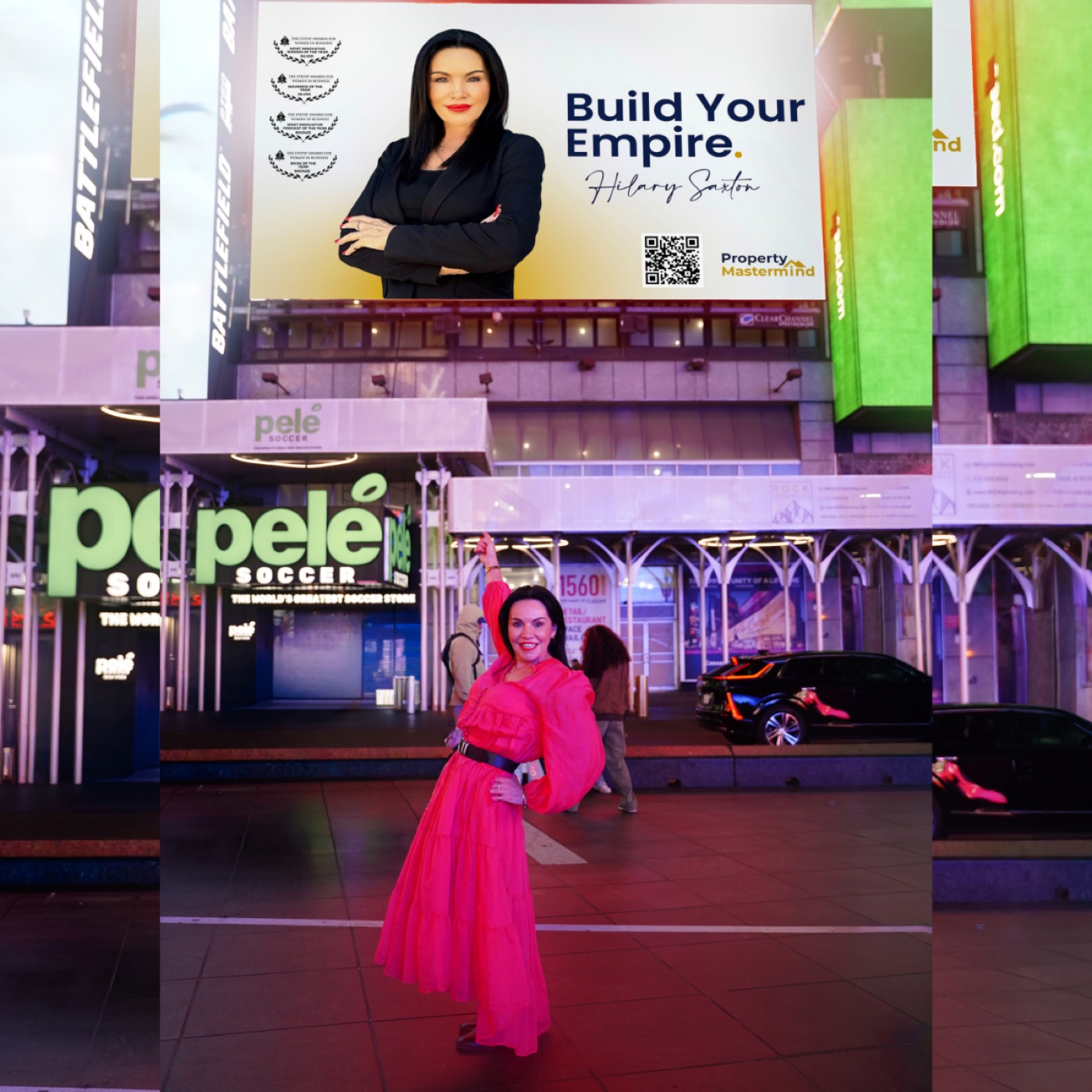 Hilary Saxton Times Square Billboard